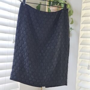 Elegant Black Textured Skirt